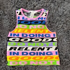 H&M Multicolor Graphic Top